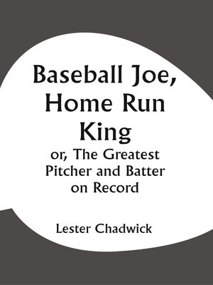 cover image of Baseball Joe, Home Run King